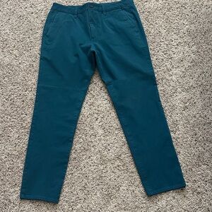 Classic Teal Chinos for Men